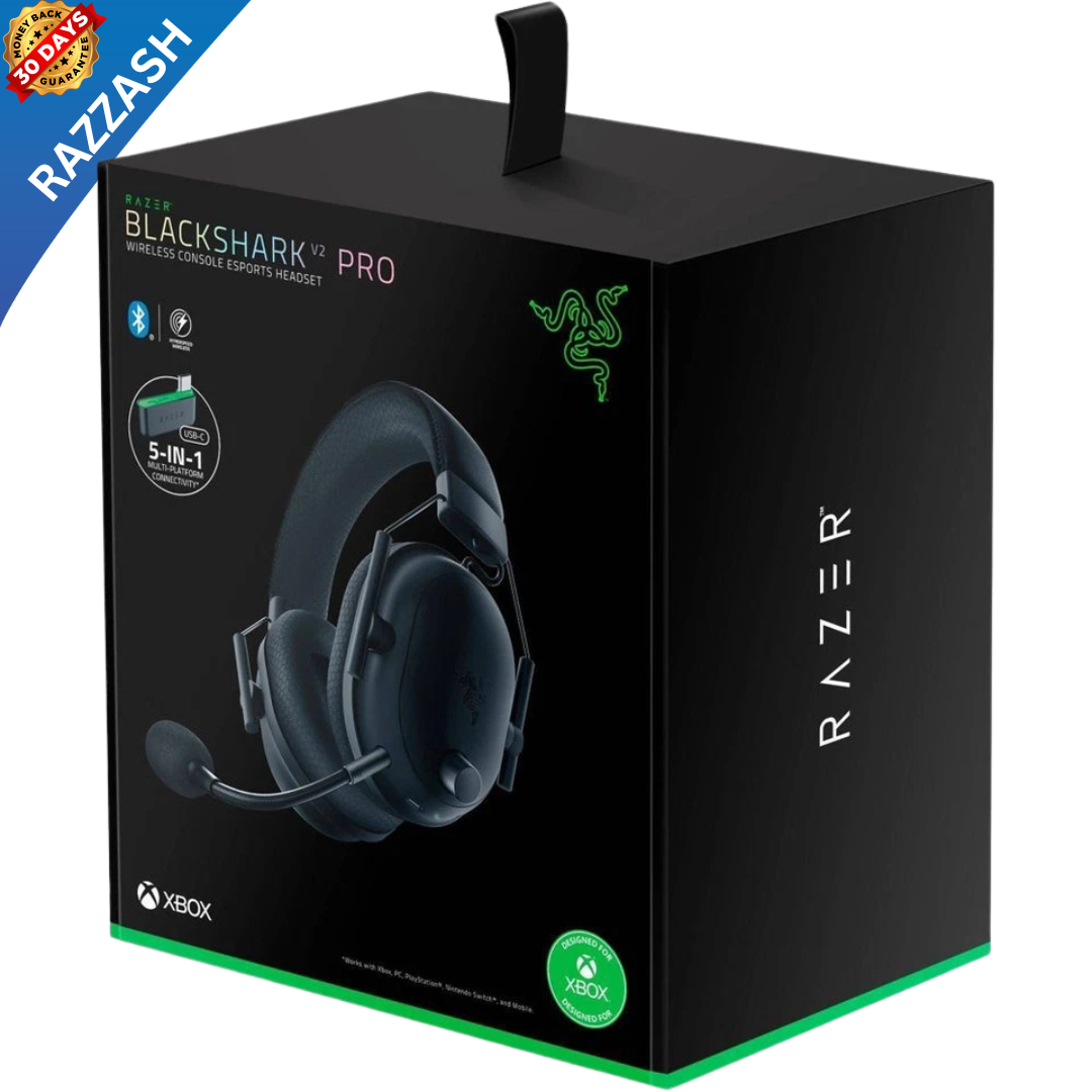 Razer® BlackShark V2 Pro Gaming Headset for Xbox – Wireless, Open Box – Ultra-Clear Mic, 70-Hour Battery | RAZZASH
