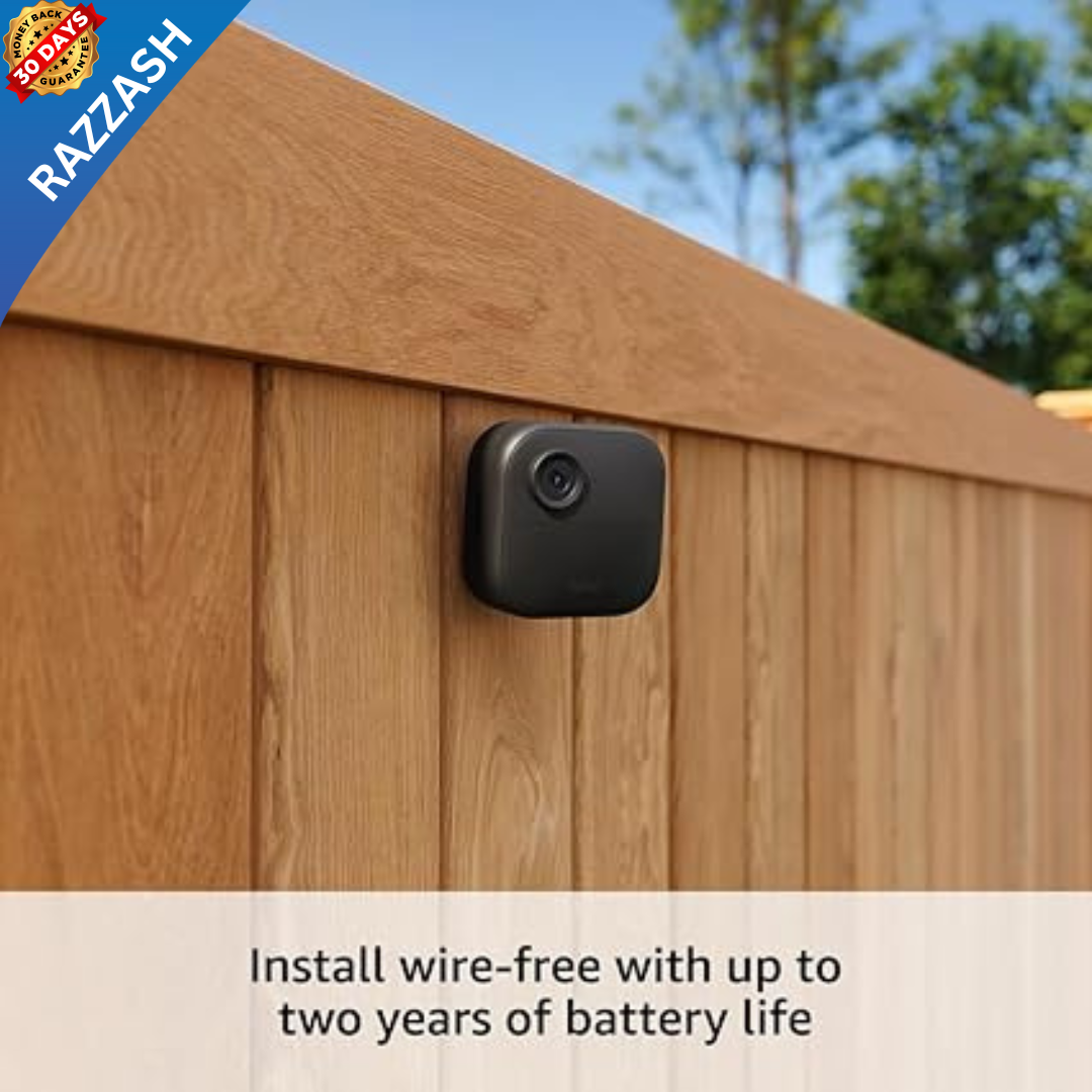 Blink® Outdoor 4 (4th Gen) Smart Security Camera - 1080p HD, Weatherproof, Alexa Compatible – Brand New | RAZZASH