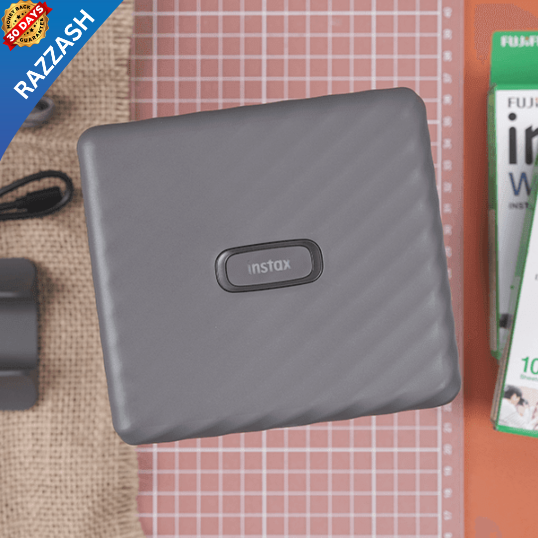 Fujifilm INSTAX Link WIDE Smartphone Printer – Mocha Gray | Brand New | Free U.S. Shipping | RAZZASH