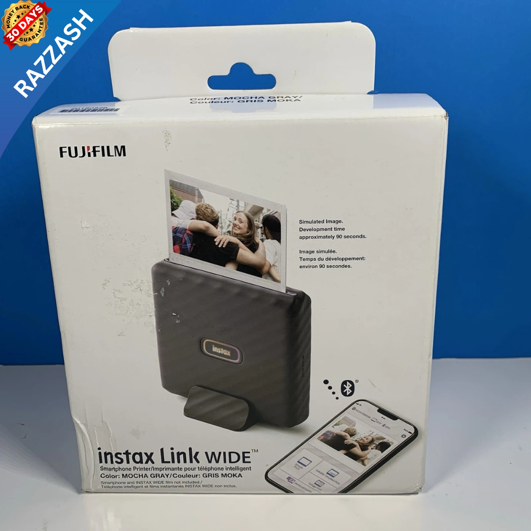 Fujifilm INSTAX Link WIDE Smartphone Printer – Mocha Gray | Brand New | Free U.S. Shipping | RAZZASH