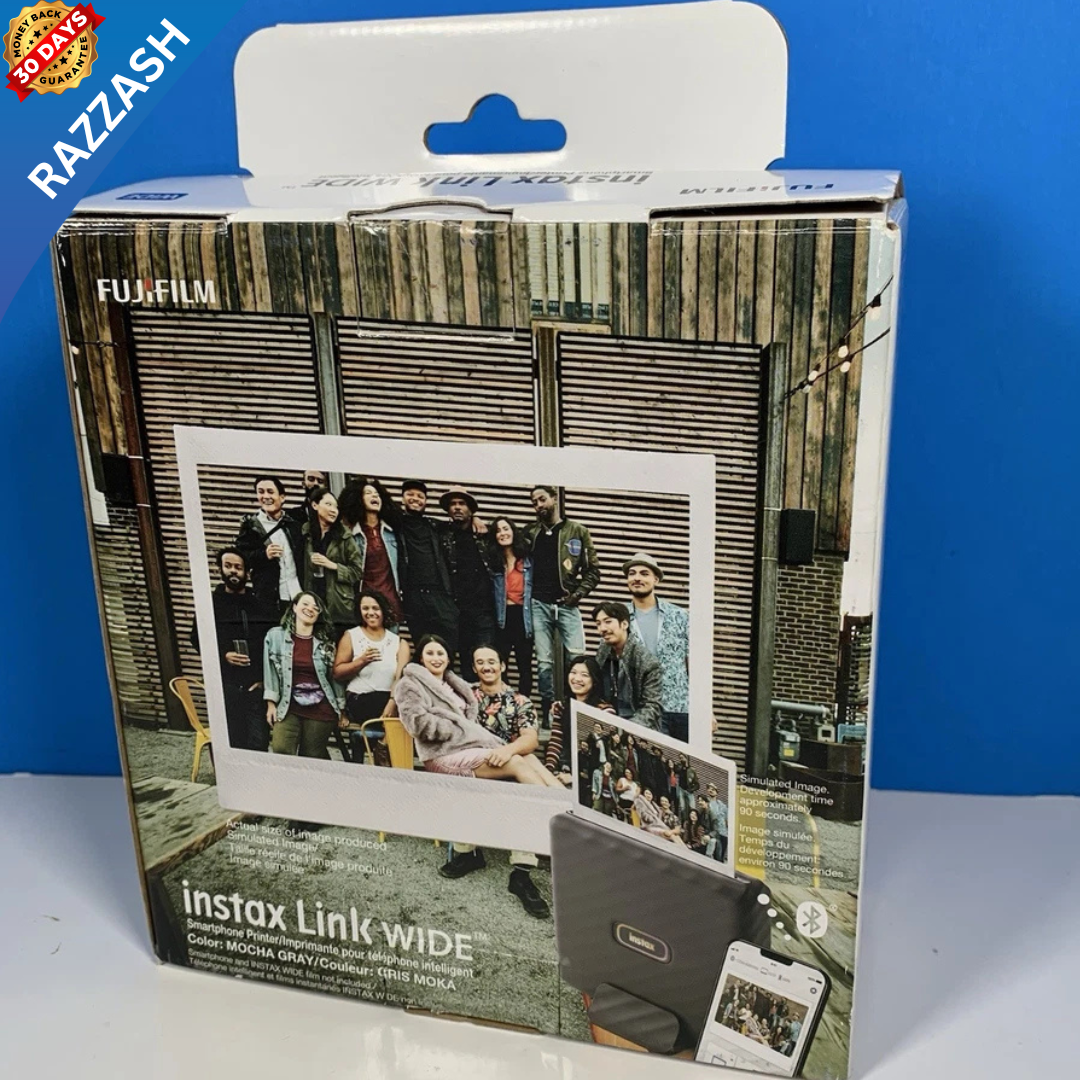 Fujifilm INSTAX Link WIDE Smartphone Printer – Mocha Gray | Brand New | Free U.S. Shipping | RAZZASH