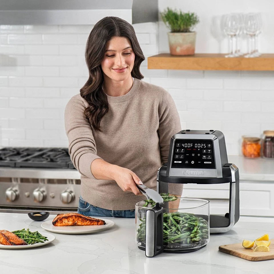 Gourmia® 7QT Digital Air Fryer – 160oz Capacity, Fry 'N Fold Technology, 10 Presets, Non-Stick, Dishwasher Safe – Affordable with Free Shipping at RAZZASH