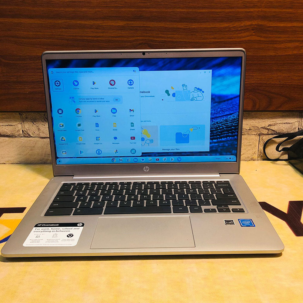 HP® 14" Chromebook - Intel Processor - 4GB RAM - 64GB Flash Storage (Silver) - NEW | RAZZASH