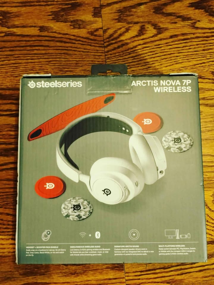 SteelSeries Arctis Nova 7P Wireless Headset - Comfortable Design for Extended Gaming Sessions, RAZZASH