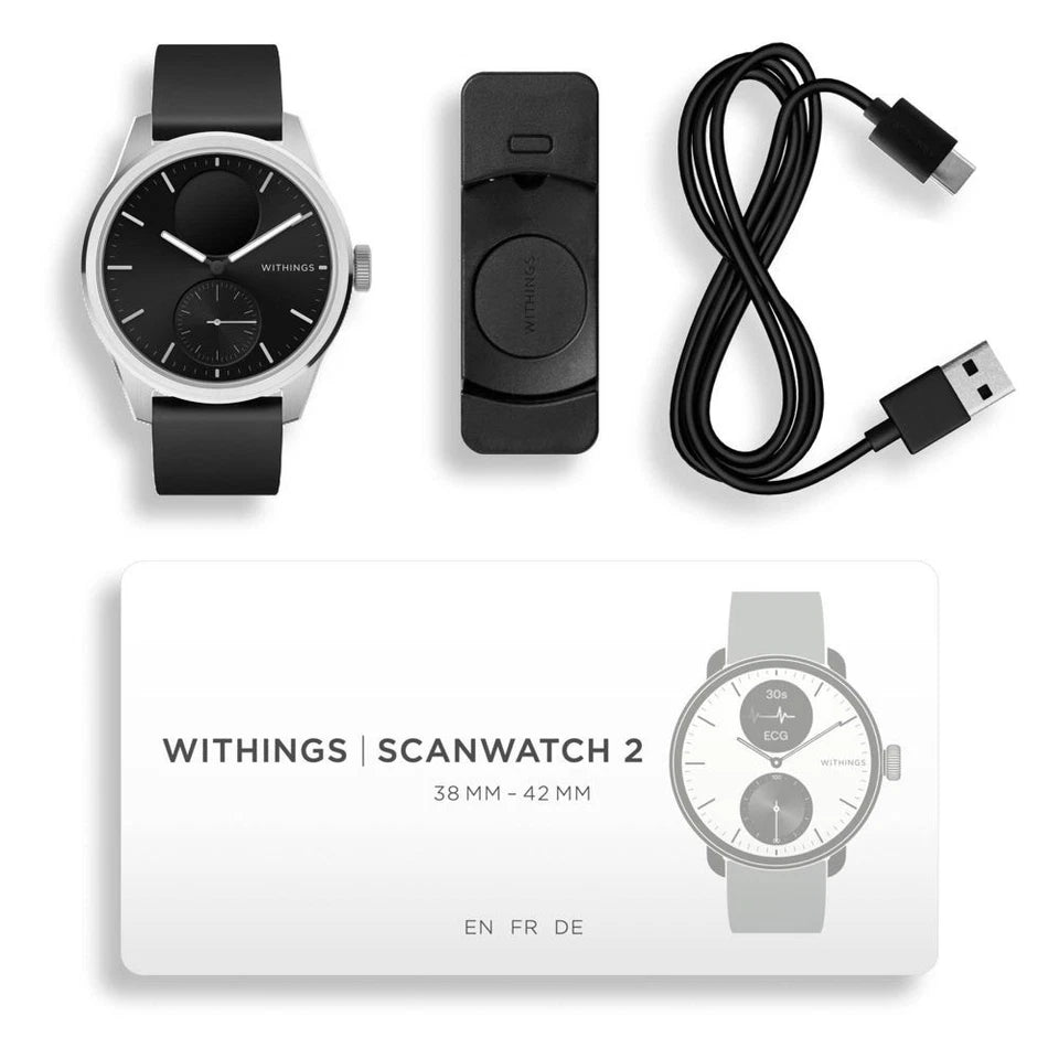 Withings ScanWatch® 2 - 42mm Black | Advanced Hybrid Smartwatch | Available at RAZZASH USA
