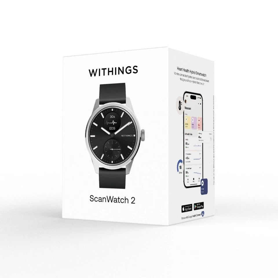 Withings ScanWatch® 2 - 42mm Black | Advanced Hybrid Smartwatch | Available at RAZZASH USA