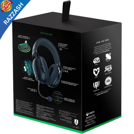 Razer® BlackShark V2 Pro Gaming Headset for Xbox – Wireless, Open Box – Ultra-Clear Mic, 70-Hour Battery | RAZZASH