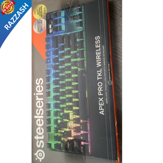 Steelseries® Apex Pro TKL Wireless Mechanical Gaming Keyboard – RGB – Brand New | RAZZASH USA