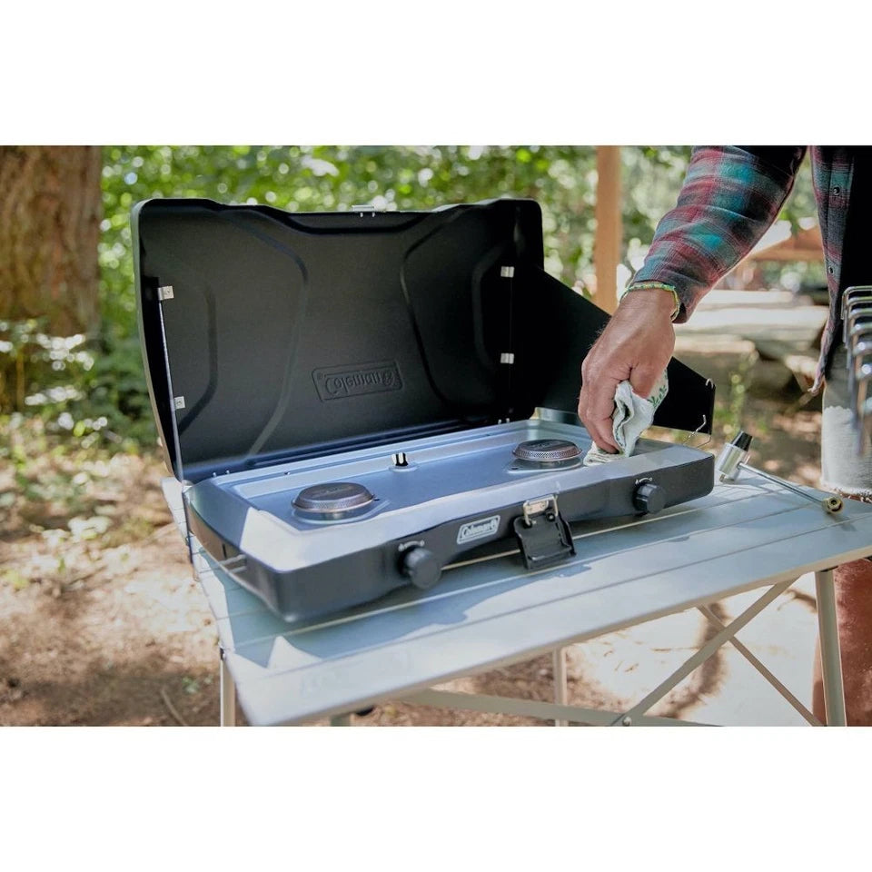 Coleman® Triton Portable Camp Stove – 2-Burner High BTU Output