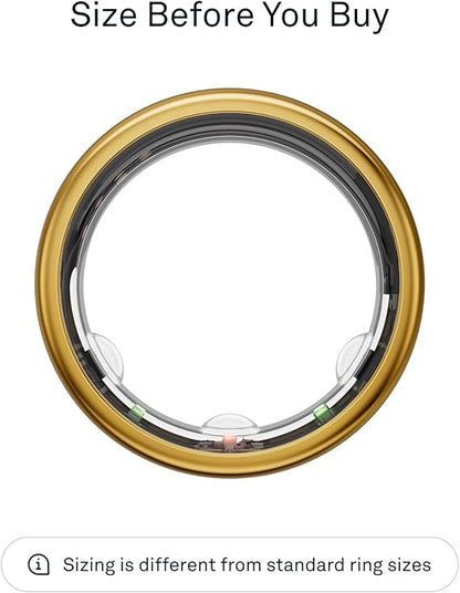 RAZZASH | Oura® Ring Gen3 Horizon - Gold - Size US7 - Smart Ring Sleep and Fitness Tracker USA
