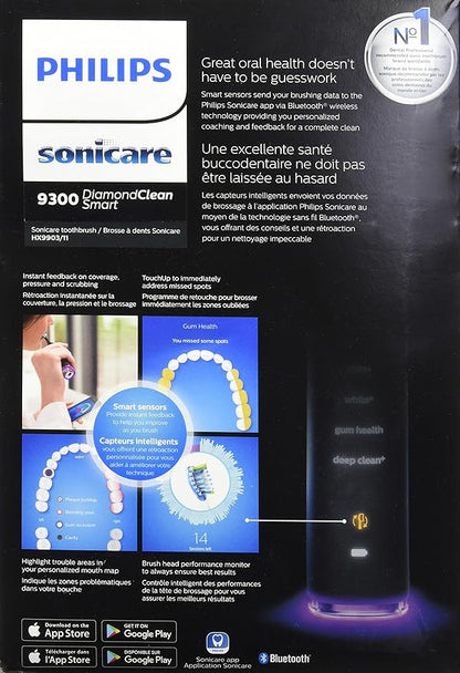 Smart Electric Toothbrush Philips Sonicare Black HX9903/11 RAZZASH

