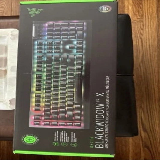 Razer BlackWidow V4 X Mechanical Gaming Keyboard – Chroma RGB – Green Clicky Switches – Open Box