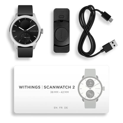 Withings ScanWatch® 2 - 42mm Black | Advanced Hybrid Smartwatch | Available at RAZZASH USA