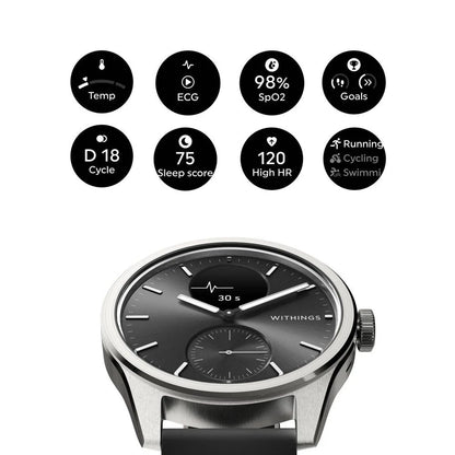 Withings ScanWatch® 2 - 42mm Black | Advanced Hybrid Smartwatch | Available at RAZZASH USA